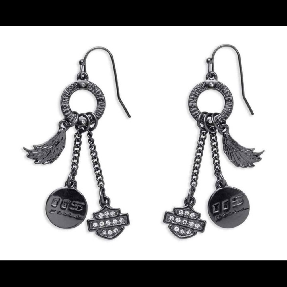 Genuine Harley Davidson earrings like new